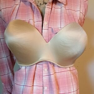 Cacique Cream Strapless Bra